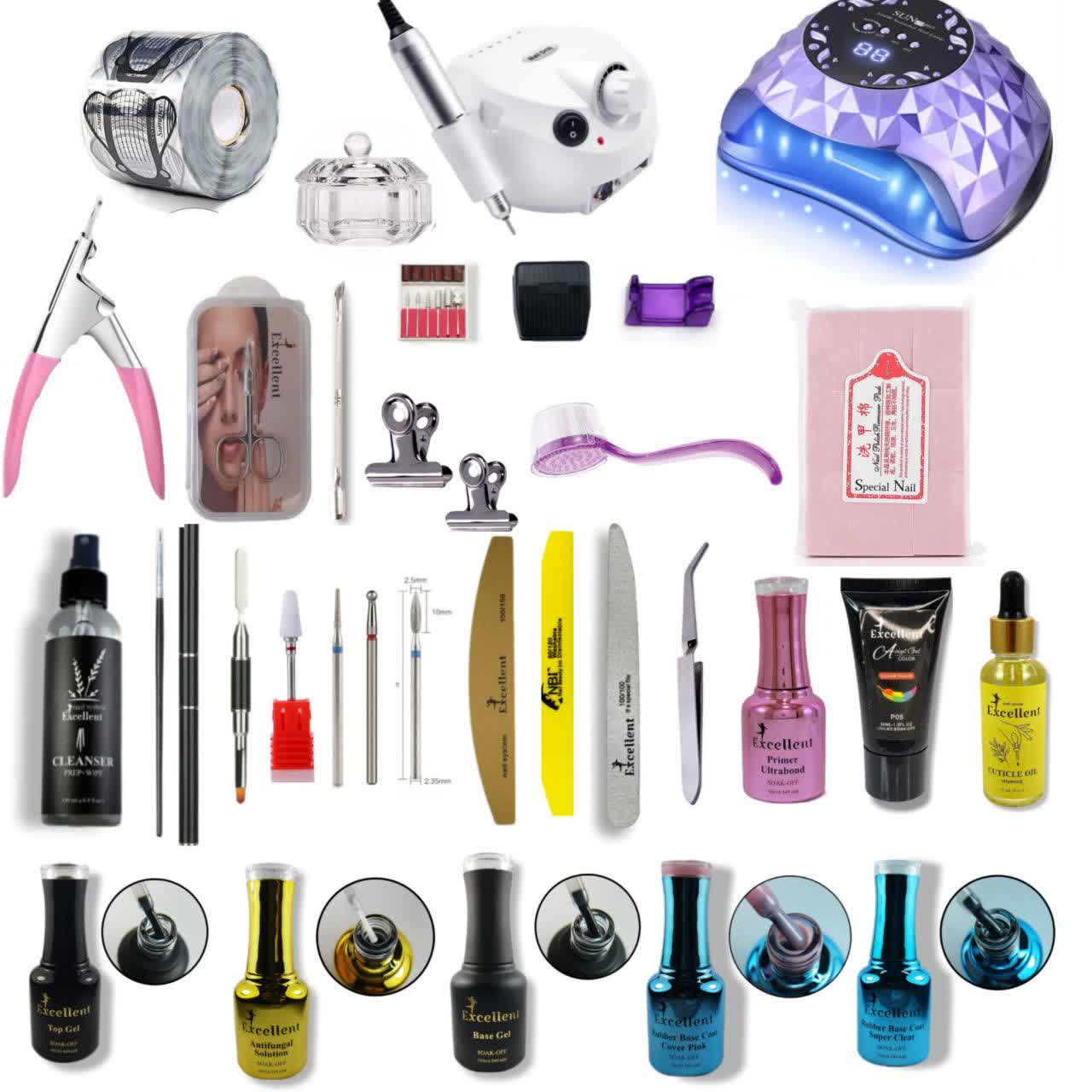 پکیج لوازم کاشت ناخن اقتصادی (کاشت ژل) پکیج لوازم کاشت ناخن اقتصادی (کاشت ژل)