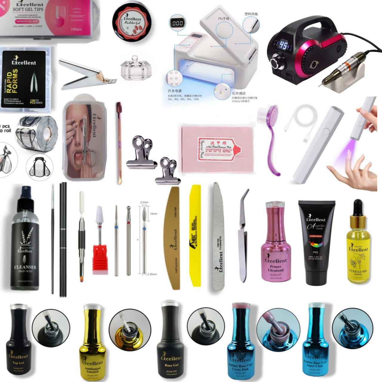 پکیج لوازم کاشت ناخن حرفه ای پکیج لوازم کاشت ناخن حرفه ای