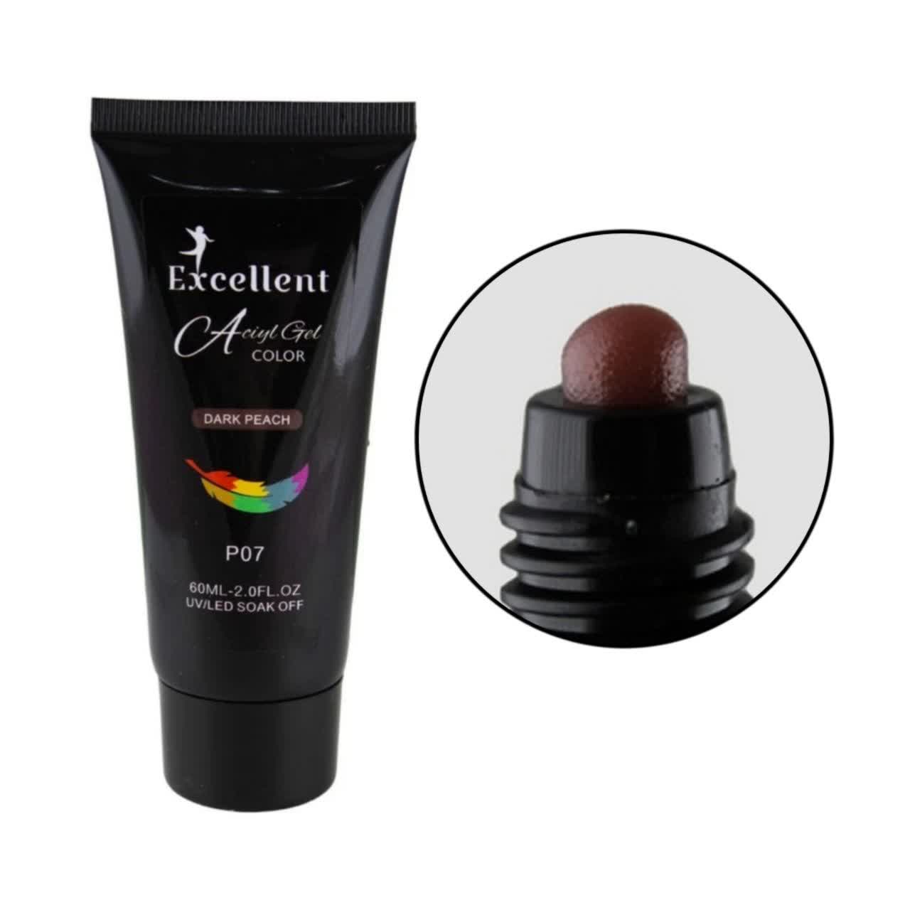 00101295-07-1 پلی ژل 60 میل کد 07 (رنگ شکلاتی)