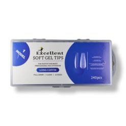 تیپ ژل (ژلیکس) کاشت ناخن 240 عددی مدل 1 تابوتی بلند