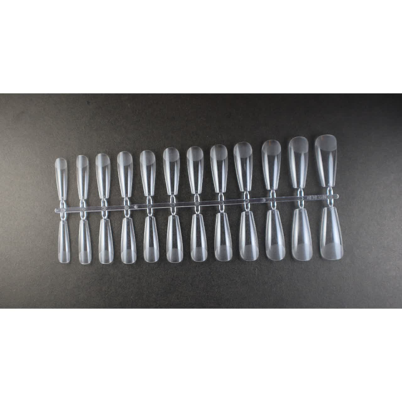 00103366-01-2 تیپ ژل (ژلیکس) کاشت ناخن 240 عددی مدل 1 تابوتی بلند