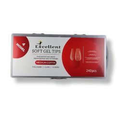 تیپ ژل (ژلیکس) کاشت ناخن مدل تابوتی متوسط