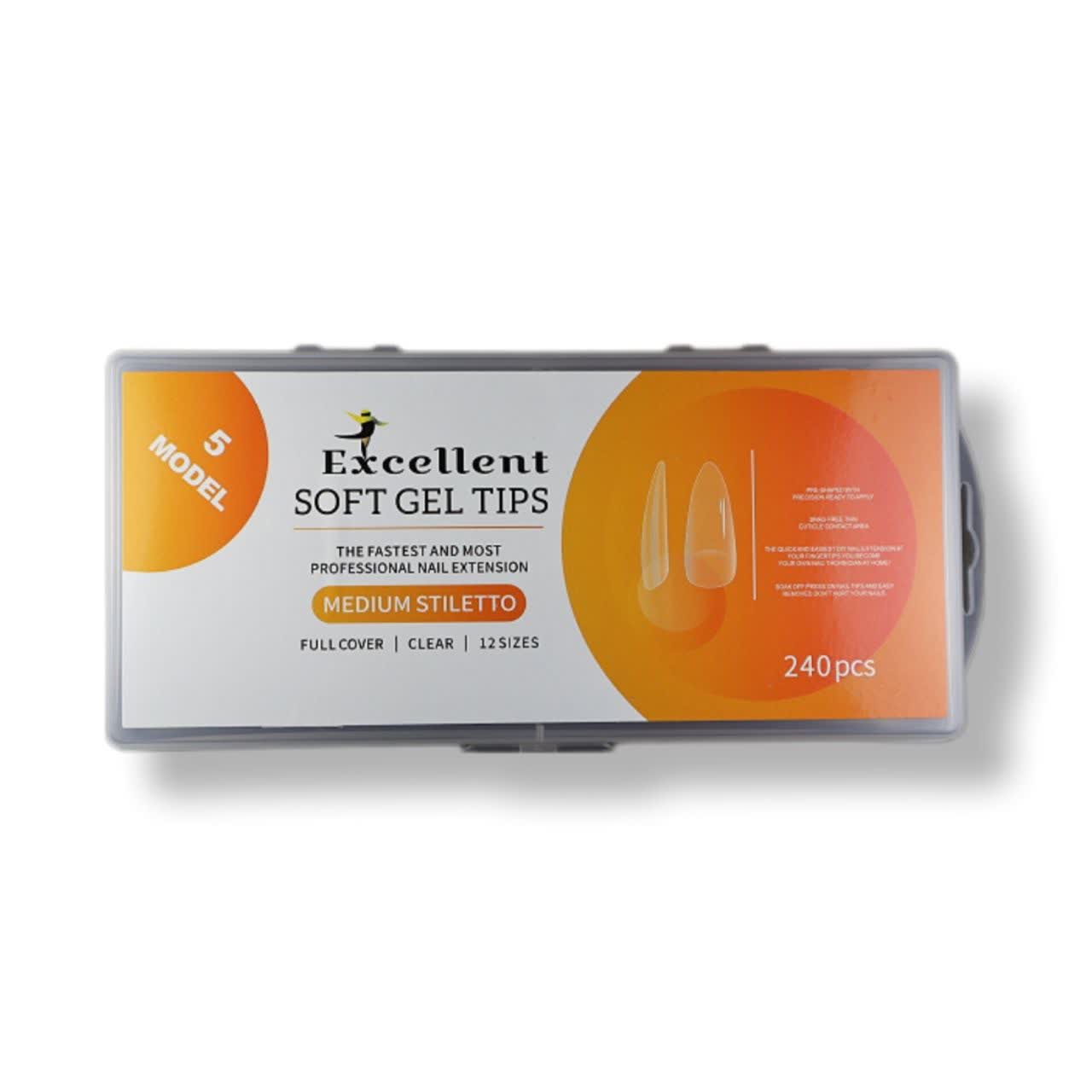 00103366-05-1 تیپ ژل (ژلیکس) کاشت ناخن مدل بادامی متوسط