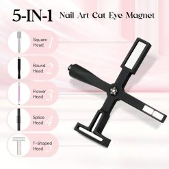مگنت ناخن 5 کاره 4 پر طرح صلیب