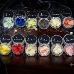 ديزاين گل خشک پنج پر درشت (بسته ۱۲ عددی)